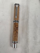 UNIQUE GORGEOUS HIGH QUALITY SCREW TOP BALL POINT PEN WOOD TONES picture