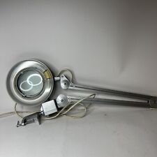 Luxo 22 Watt Silver Magnifier Articulating Lamp Swing Arm With Table Clamp picture