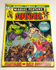 Marvel Feature #2 1972 1st Defenders Group Assemble Hulk Strange Sub-Mariner GD picture