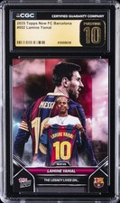 2025 TOPPS NOW FC BARCELONA #002 LAMINE YAMAL CGC 10 PRISTINE picture