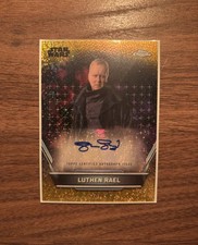 Star Wars 2024 Topps - Stellan Skarsgård Auto - Luthen Rael Gold Parallel #50/50 picture