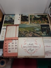 Lot of 10 x Vintage 12 Month Wall Calendars 1940-1952: Swift & Company Farms picture