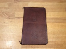 Meiji Menu w/ Leather Cover Case Sleeve, Japanese Restaurant picture