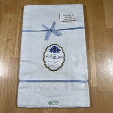Vintage All Pure Irish Linen Tablecloth 51x67 Made in Ireland NOS No 2600 picture