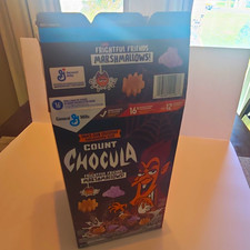 Empty General Mills Count Chocula Frightful Friends Marshmallows Cereal Box picture
