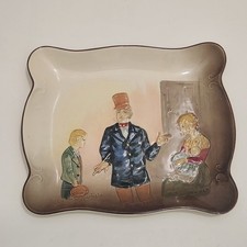 Royal Doulton Dickens Series Copperfield Micawber Tray Plate D5833 8213 c.1938 picture
