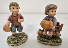 MJ Hummel 2016 Calendar Figurines September October Set Danbury Mint COA picture