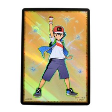 Pokemon Ash Ketchum Custom Art Card Holo Limited /20 PokeTrainerVerse picture