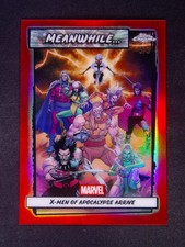 2026 Topps Chrome Marvel Comics Meanwhile X-Men Of Apocalypse Arrive Red 5/5≈1/1 picture