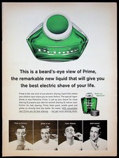 1963 Palmolive Prime Pre-Electric Shave Lotion Vintage Print Ad Liquid Shaving picture