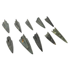Lot of 10 Ancient Iron Arrowhead Kievan Rus - Vikings 8-11th century AD Relics picture