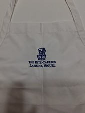 The Ritz Carlton Laguna Niguel White Chef Apron Logo Embroidered  picture