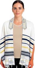 Original Covenant Prayer Shawl, English/ Hebrew & Bag 72 X 22 (Israel) Holy Land picture