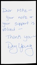 1980s Dey Young Actress Signed Note Autograph Rock n Roll High School Star Trek picture