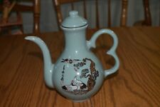 Japanese/Chinese Teapot Asian Crane  Lucky Crain/Bird Vintage picture
