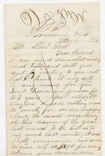 1873 Vintage Letter Sunbeam Illinois Music History Cropuet PP Bliss Ephemera picture