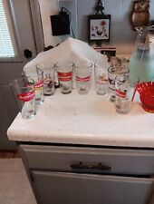Set of 8 Vintage Retro Pint Budweiser Beer Glasses  Sold As Set Of 8 picture