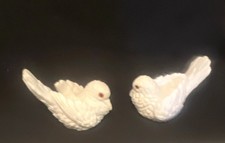 Vintage Norleans white alabaster doves with original stickers picture