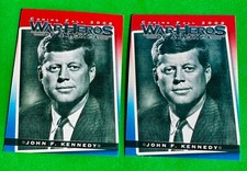 ⚡️JOHN F. KENNEDY 2X PROMO CARD WAR HEROES OF AMERICA HISTORICAL TRADING 2006 picture