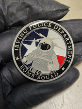 Irving Police Department Bomb Squad Challenge Coin Texas  RARE picture