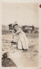 Ringling Bros RBBB Circus Lot Baseball Game Scene 1940s - Original Bangs Photo picture