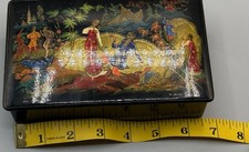 Lacquer Box, signed by art. Volkov in 1975 picture