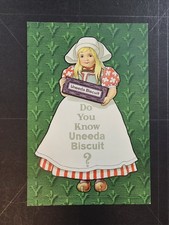 1901 two sided magazine ad for Uneeda Biscuits, little Dutch girl picture