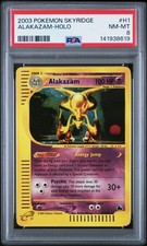 2003 POKEMON SKYRIDGE #H1 ALAKAZAM-HOLO PSA 8 picture