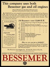 1921 Bessemer Gas & Oil Field Engines NEW Metal Sign: 12x16