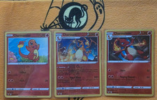 Vivid Voltage Charmander Charmeleon Charizard Leon Reverse Holos 023 - 025/185🔥 picture