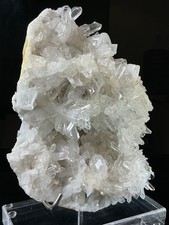 Large Clear Quartz Crystal Points Cluster on Stand Jinkouhe China 3.391kg AC269 picture