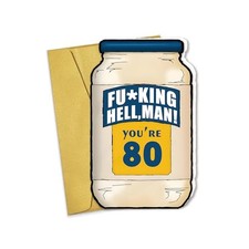 Funny 80th Birthday Cards Gifts for Men Women, 80 Years Old Gifts for Husband... picture