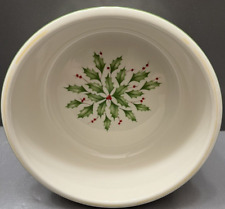 Lenox Holiday Serve & Store Locking Lid Holly Pattern Serving Bowl Dish 24 oz picture