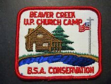 Beaver Creek U.P. Church Camp BSA Conservation boy scout camp patch picture