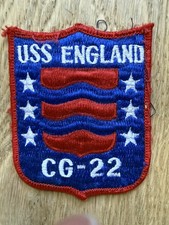 Vintage U.S. Navy USS England CG-22 Guided Missile Cruiser Patch picture