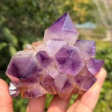 546g Natural amethyst quartz cluster freeform mineral specimen energy healing picture