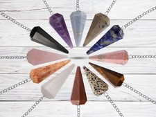 Pendulum Crystals, Divination Tool, Energy Work, Reiki, Grid ,Dowsing, 35 Types picture