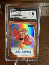 2026 DC Platinum Supergirl Orange Rainbow Auto /35 CGC 9 Auto 10 Laura Zuccheri picture