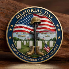 Memorial Day Challenge Coin Fallen Heroes All Gave Some Some Gave All Gift picture