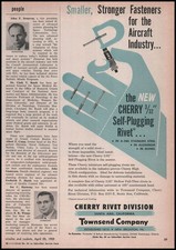 1959 Cherry Rivet Division Santa Ana California Aircraft Fasteners Print Ad picture