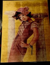 Vintage 3D Holographic Lenticular Motion Postcard Clothed to Risqué Asian Nude picture