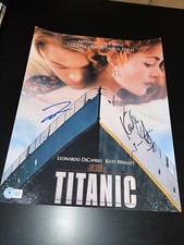 LEONARDO DICAPRIO KATE WINSLET SIGNED AUTOGRAPH 11x14 PHOTO POSTER BECKETT BAS D picture