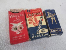 Vintage 1950's Winky Dinks, Creston Crayons chalk lot picture