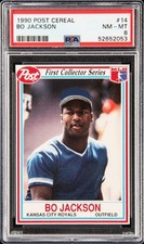 [PSA 8] 1990 POST CEREAL #14 BO JACKSON 📈 Invest 📈 Only Bo Knows ⚾ picture