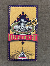Vintage 1999 Outback Steakhouse Menu Laminated Foldout Bloomin Onion Retro 90s picture