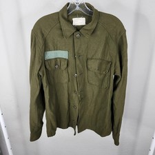 Vintage OG 108 Wool Military Shirt Mens Small Green Button Up Cold Weather Field picture