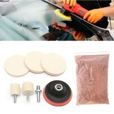 New 8x Cerium Oxide Glass Polishing Kit Windscreen Scratch Remover Felt Pad picture