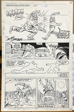 Spectacular Spider-Man #157 pg 18 Interior Page Original Art signed Sal Buscema picture