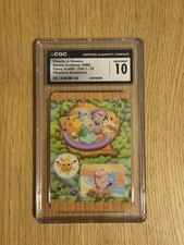 Bandai Sealdass CGC 10 1998 Pikachu's Scrapbook Pikachu Slowbro #10 JP picture
