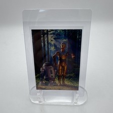 STAR WARS 1997 TOPPS SHADOWS OF THE EMPIRE SOTE #76 R2-D2 C-3PO FOIL INSERT CARD picture